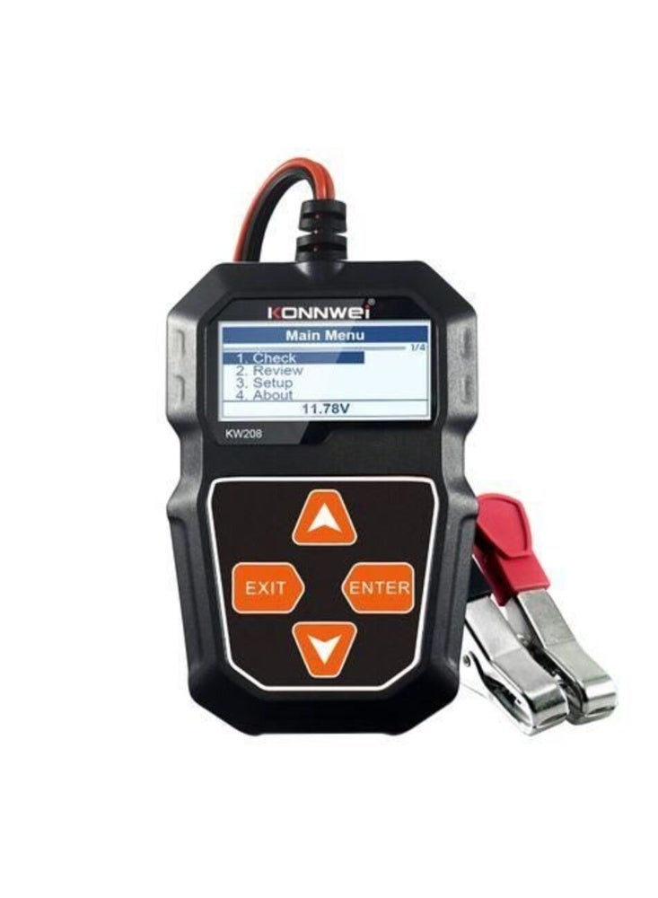 كونوي جهاز KONNWEI KW208 لفحص بطاريات السيارات 12 فولت مع تحليل CCA والصحة - أداة تشخيص بطارية احترافية - Image 3